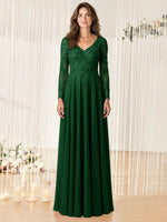 A-line Mother of the Bride Dress with Appliques