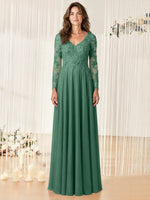 A-line Mother of the Bride Dress with Appliques