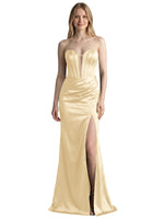 High Slit Sweetheart Prom Dress 