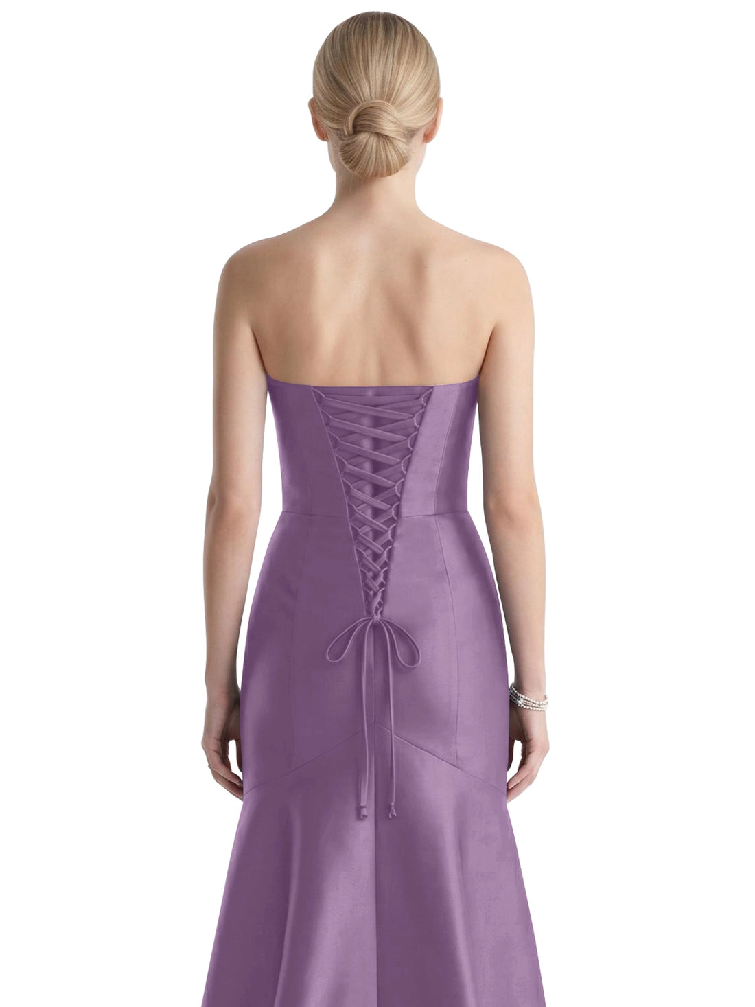 Strapless Ruched Bodice Prom Dress 