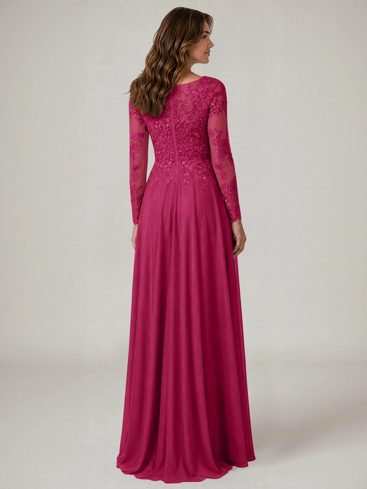 A-line Mother of the Bride Dress with Appliques