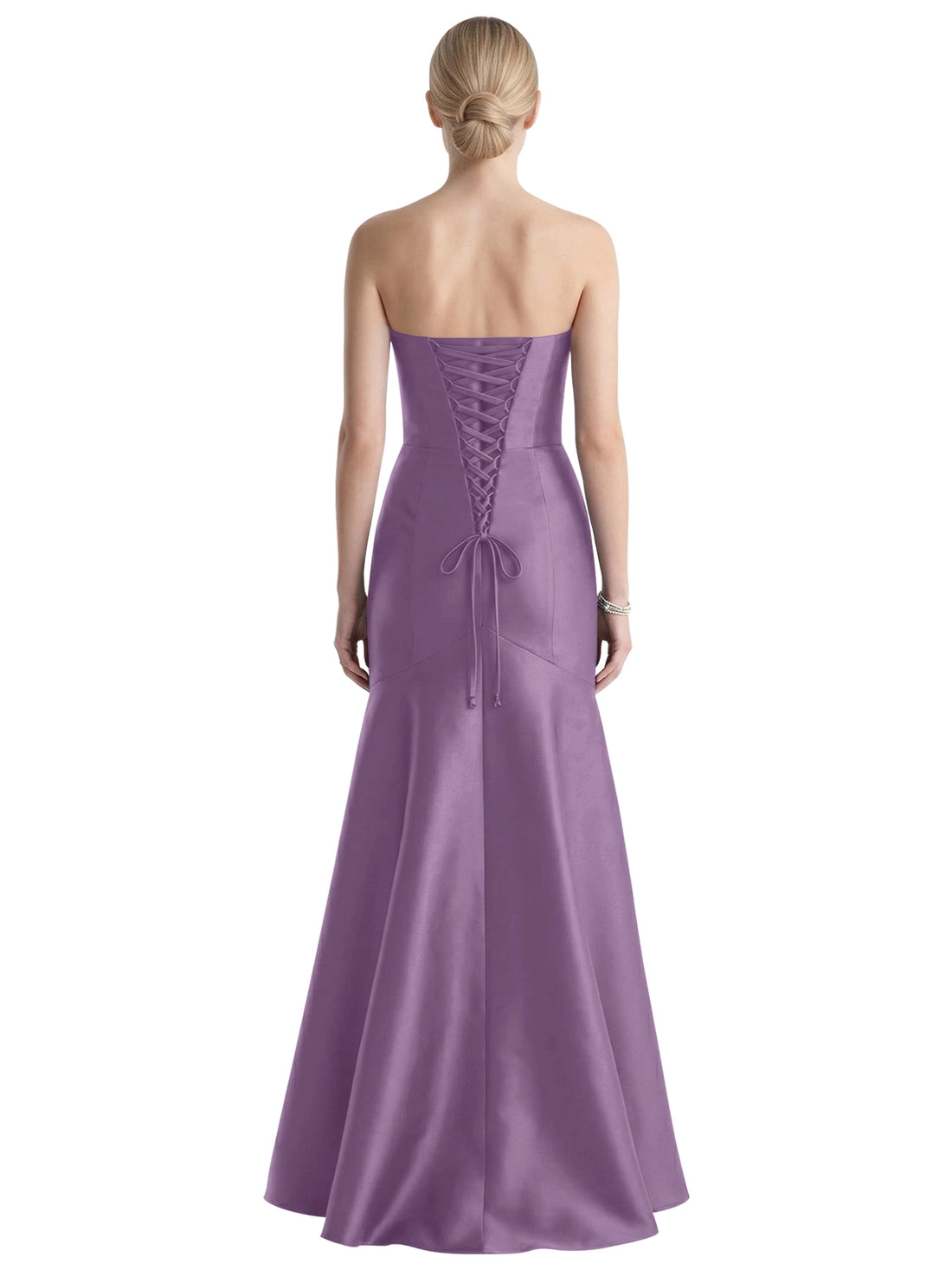 Strapless Ruched Bodice Prom Dress 