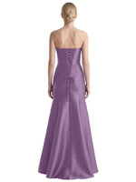 Strapless Ruched Bodice Prom Dress 