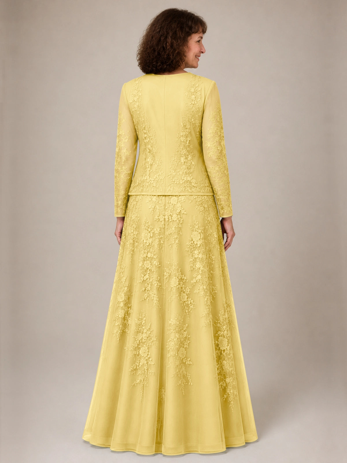 A-line Mother of the Bride Dress with Lace 