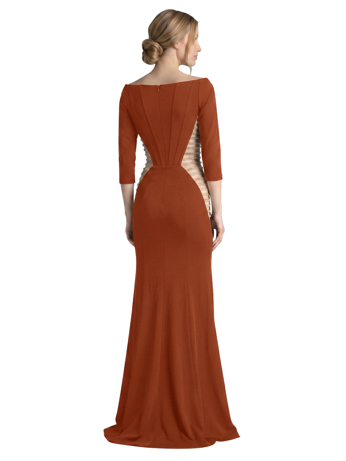 Side Cutout Slit Prom Dress 