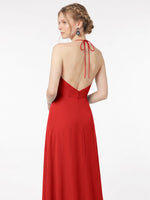Chiffon Bridesmaid Dress with Halter 