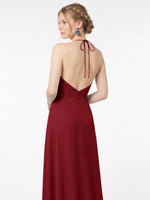 Chiffon Bridesmaid Dress with Halter 