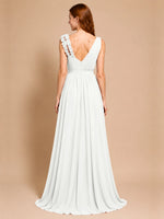 Chiffon Prom Dress with Appliques