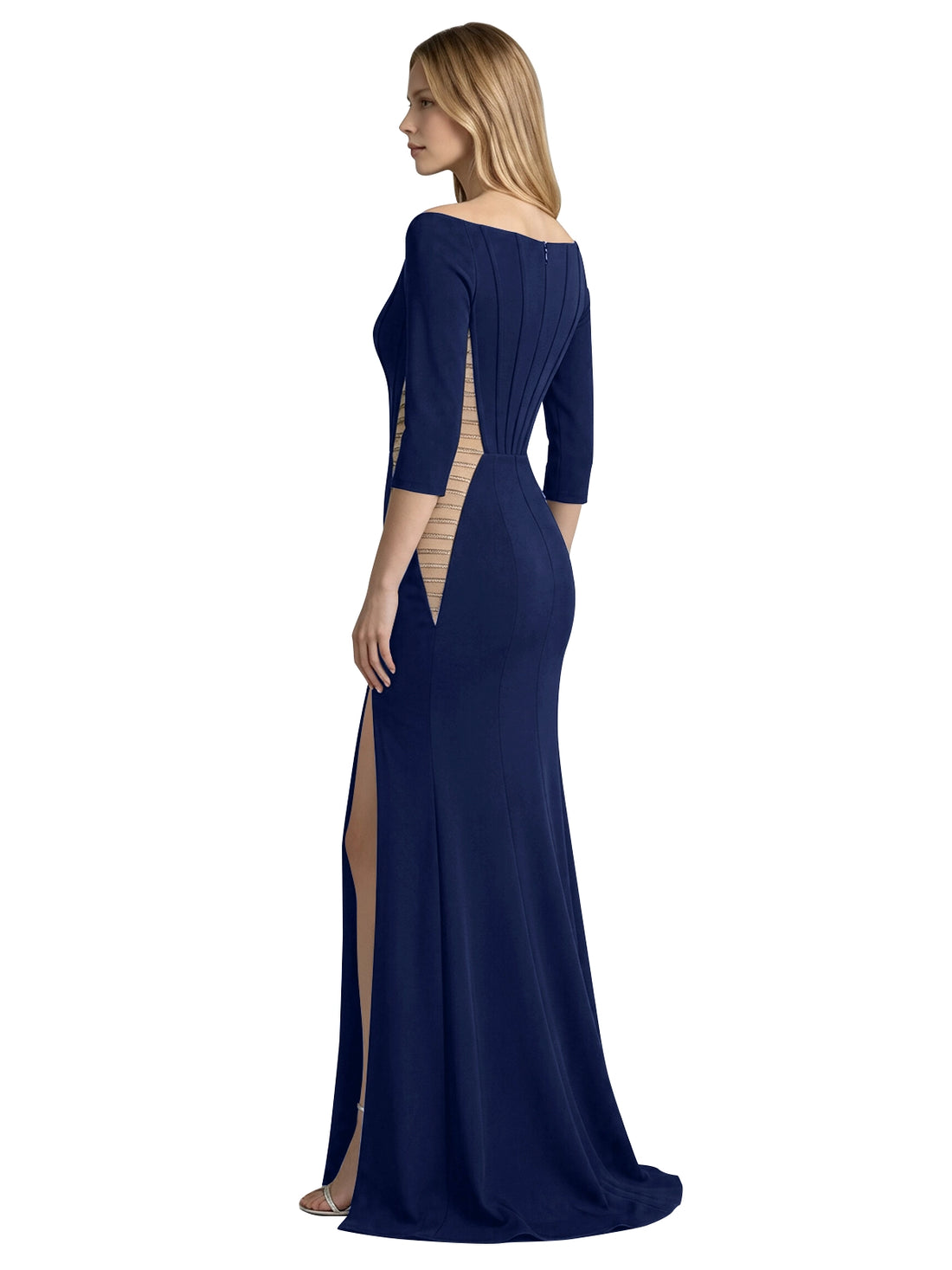 Side Cutout Slit Prom Dress 