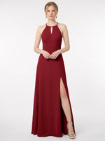 Chiffon Bridesmaid Dress with Halter 