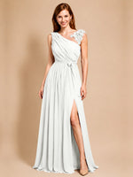 Chiffon Prom Dress with Appliques