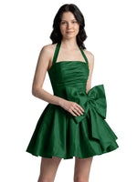 Halter Oversized Bow Mini Dress 