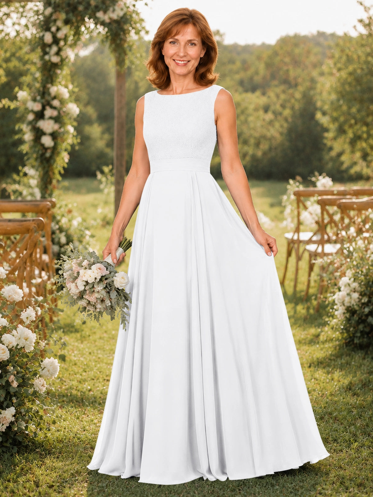 A-line Mother of the Bride Dress