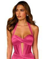 Cut Out Corset Bodycon Dress 