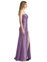 Strapless Ruched Bodice Prom Dress 