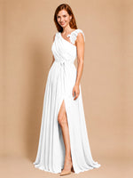 Chiffon Prom Dress with Appliques