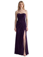 Velvet Prom Dress with Beaded Applique 