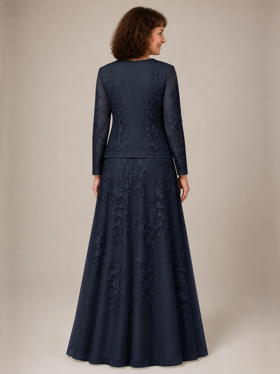 A-line Mother of the Bride Dress with Lace 