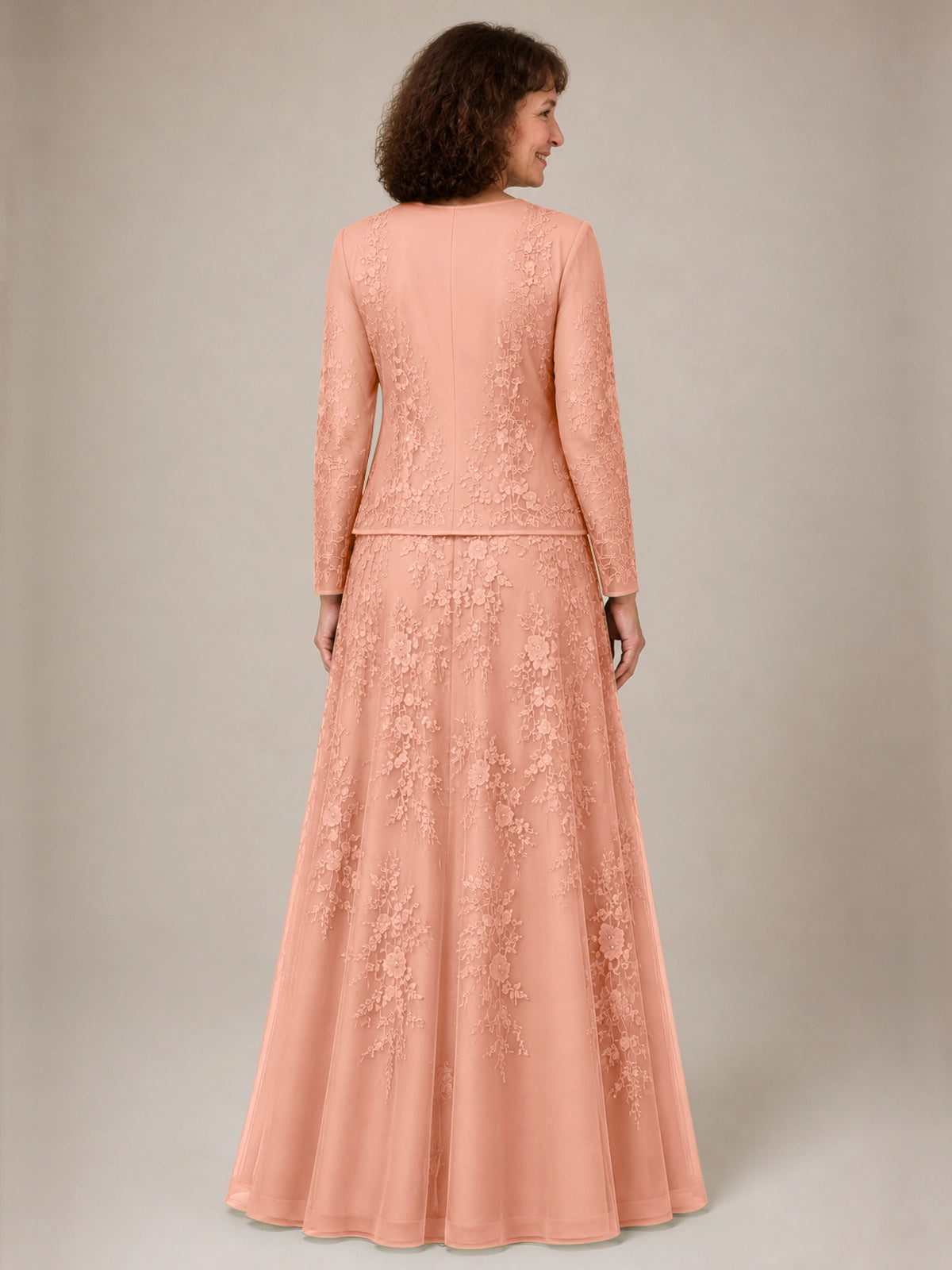 A-line Mother of the Bride Dress with Lace 