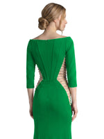 Side Cutout Slit Prom Dress 