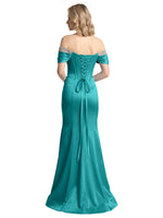 Corset Beaded Trumpet Prom Dress 