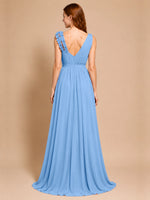 Chiffon Prom Dress with Appliques