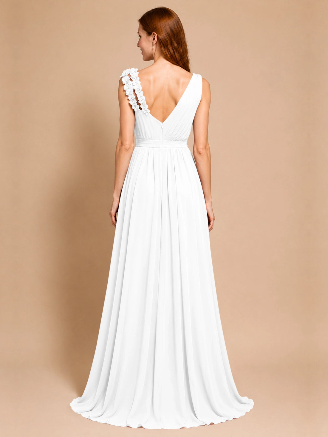 Chiffon Prom Dress with Appliques