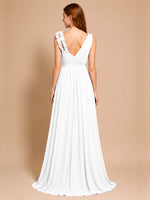 Chiffon Prom Dress with Appliques