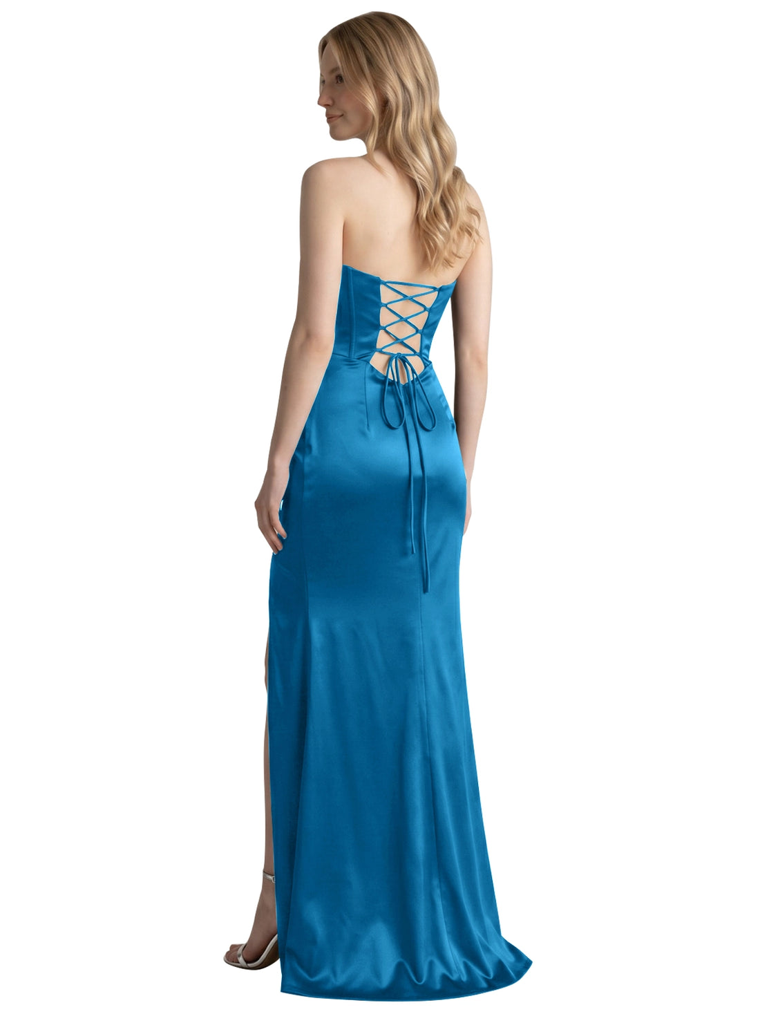 High Slit Sweetheart Prom Dress 