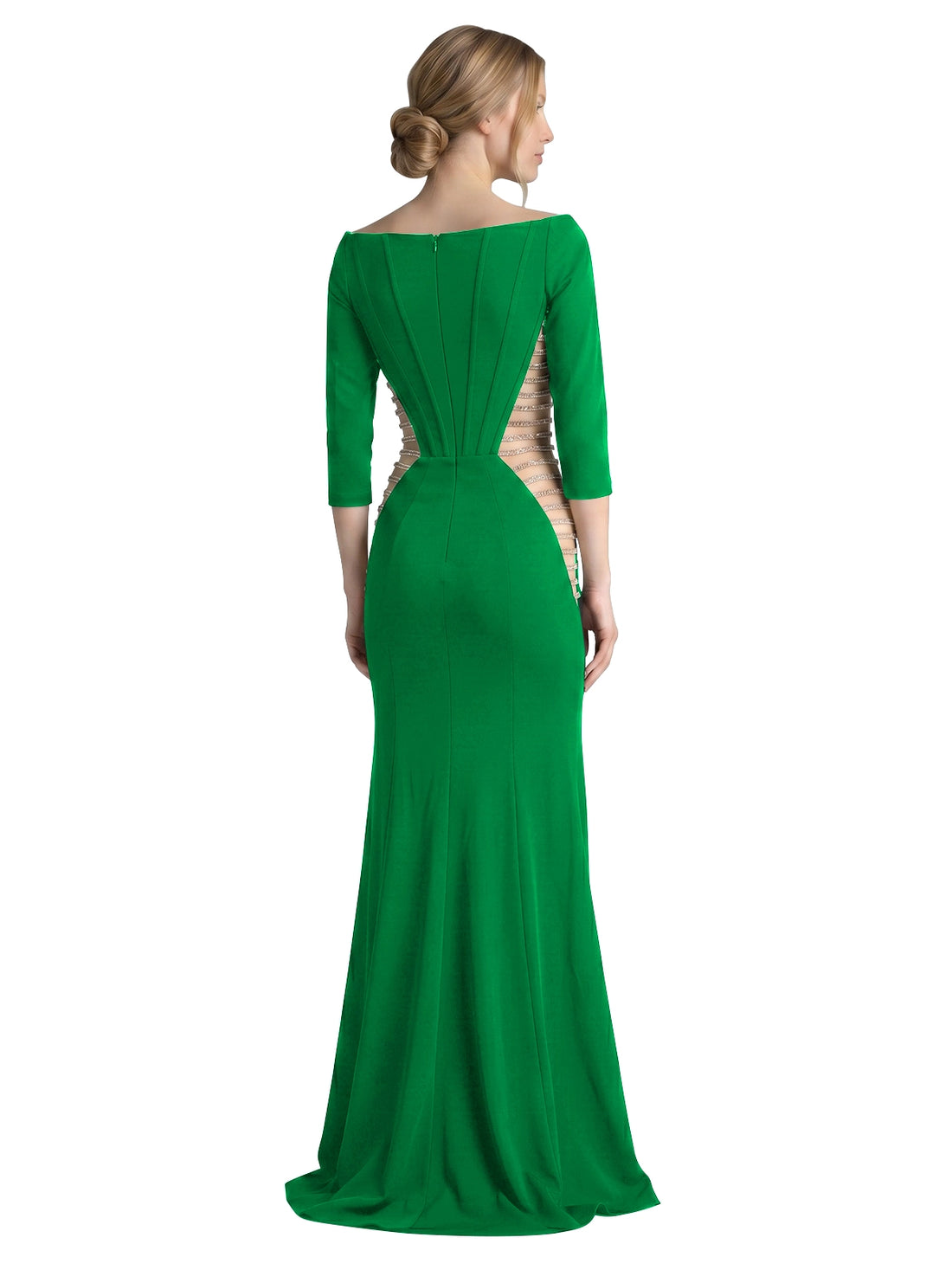 Side Cutout Slit Prom Dress 