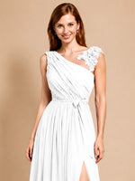 Chiffon Prom Dress with Appliques
