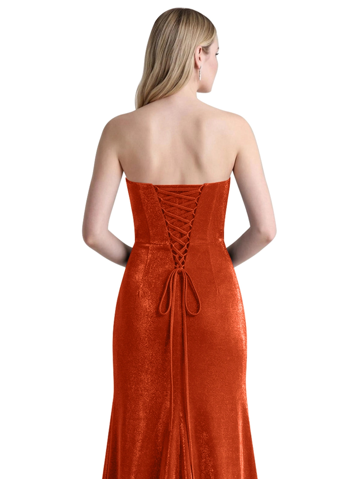 Velvet Prom Dress with Beaded Applique 