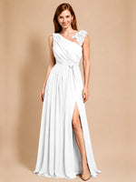 Chiffon Prom Dress with Appliques