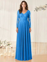 A-line Mother of the Bride Dress with Appliques