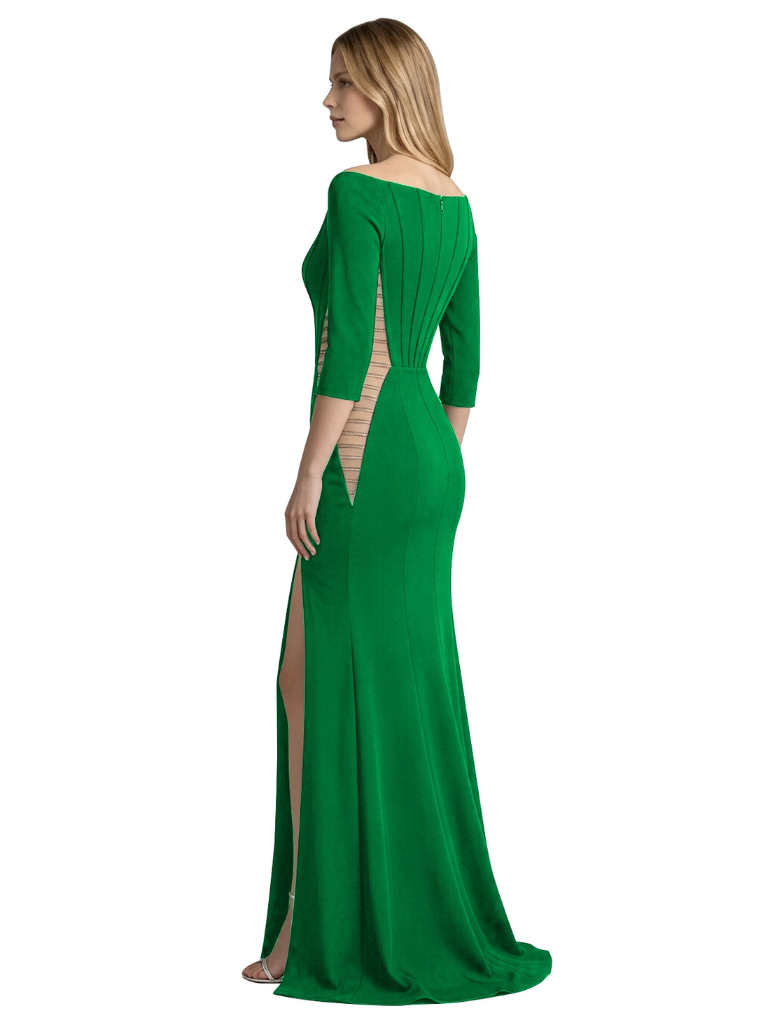 Side Cutout Slit Prom Dress 