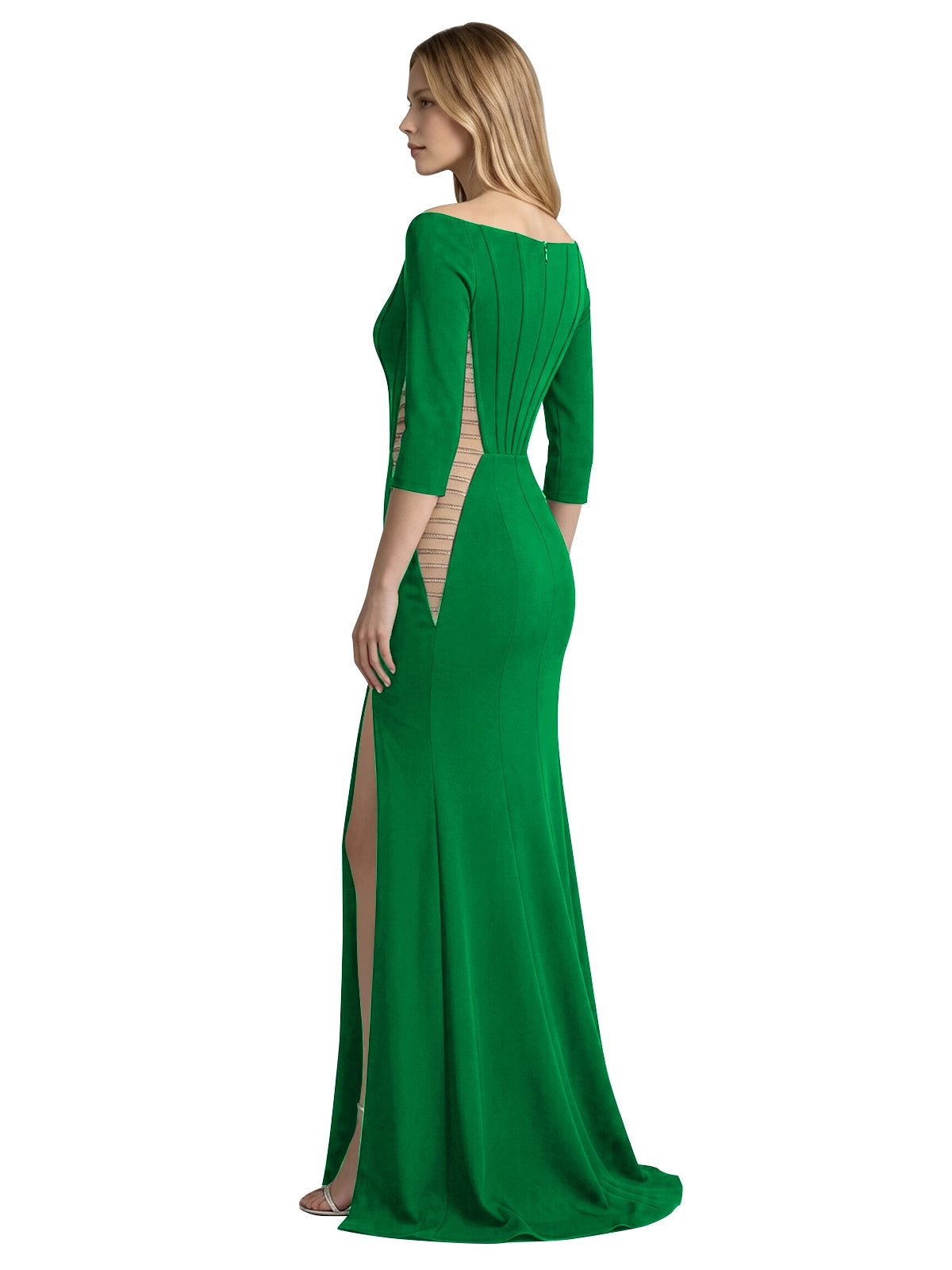 Side Cutout Slit Prom Dress 