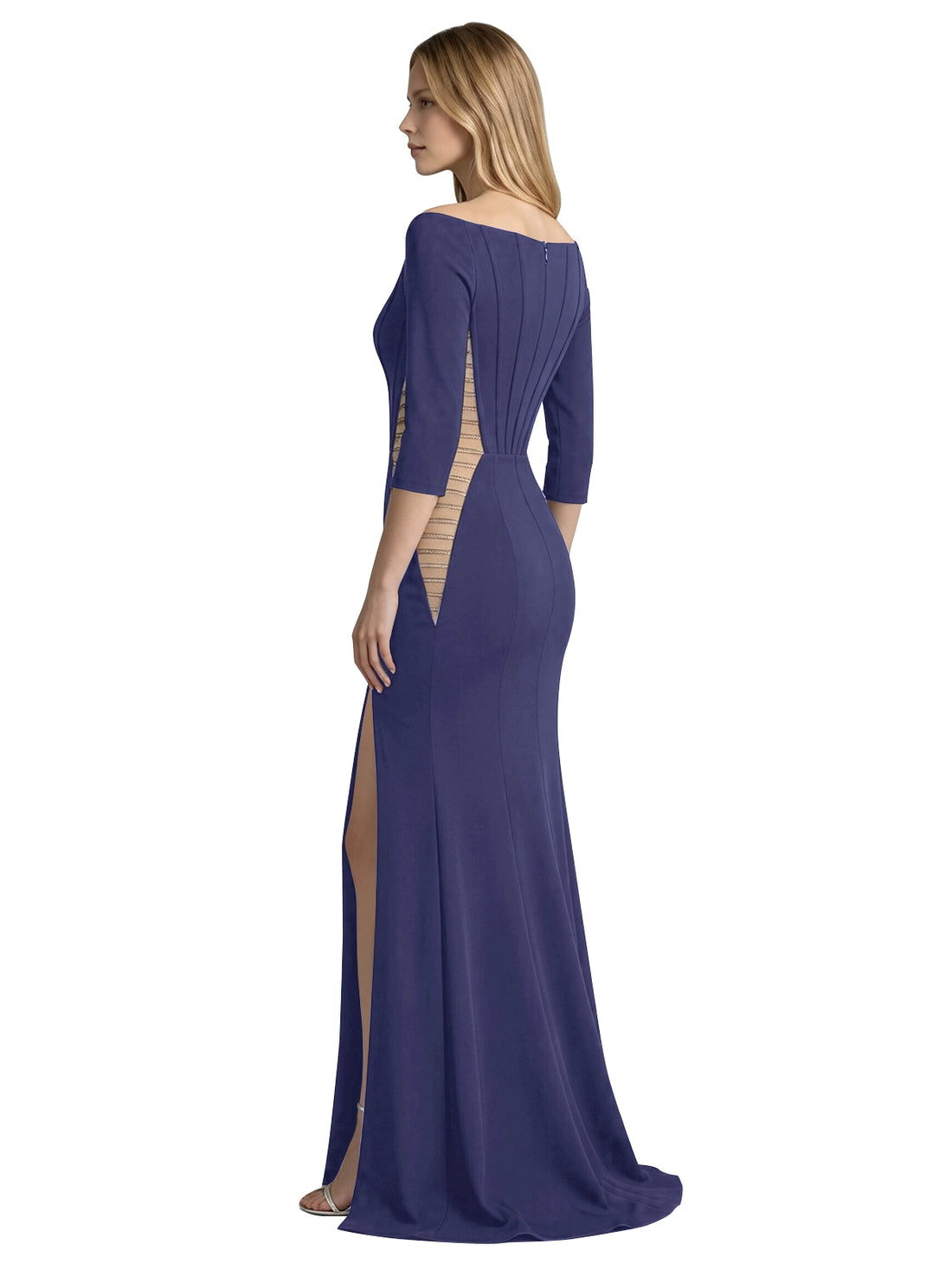 Side Cutout Slit Prom Dress 