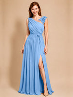 Chiffon Prom Dress with Appliques