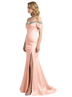 Corset Beaded Trumpet Prom Dress 