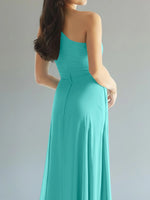 One-Shoulder Bridesmaid Dress with Slit