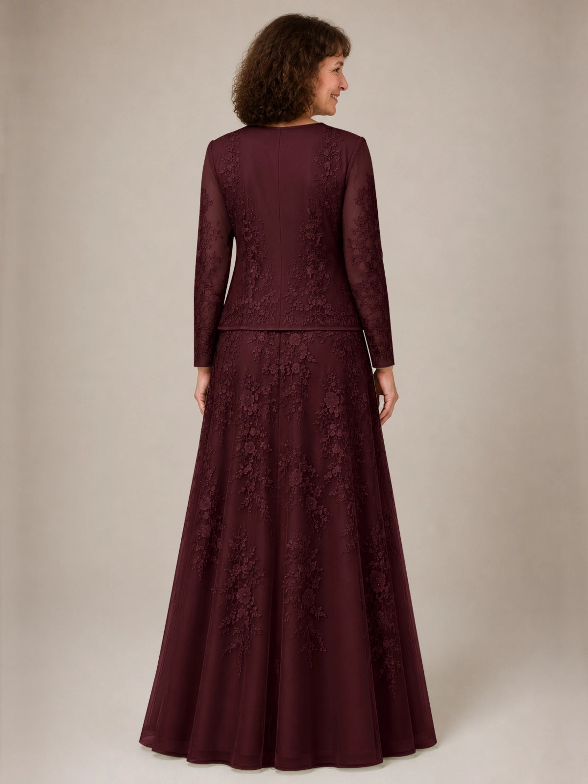 A-line Mother of the Bride Dress with Lace 