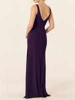 Chiffon Bridesmaid Dress with Slit 
