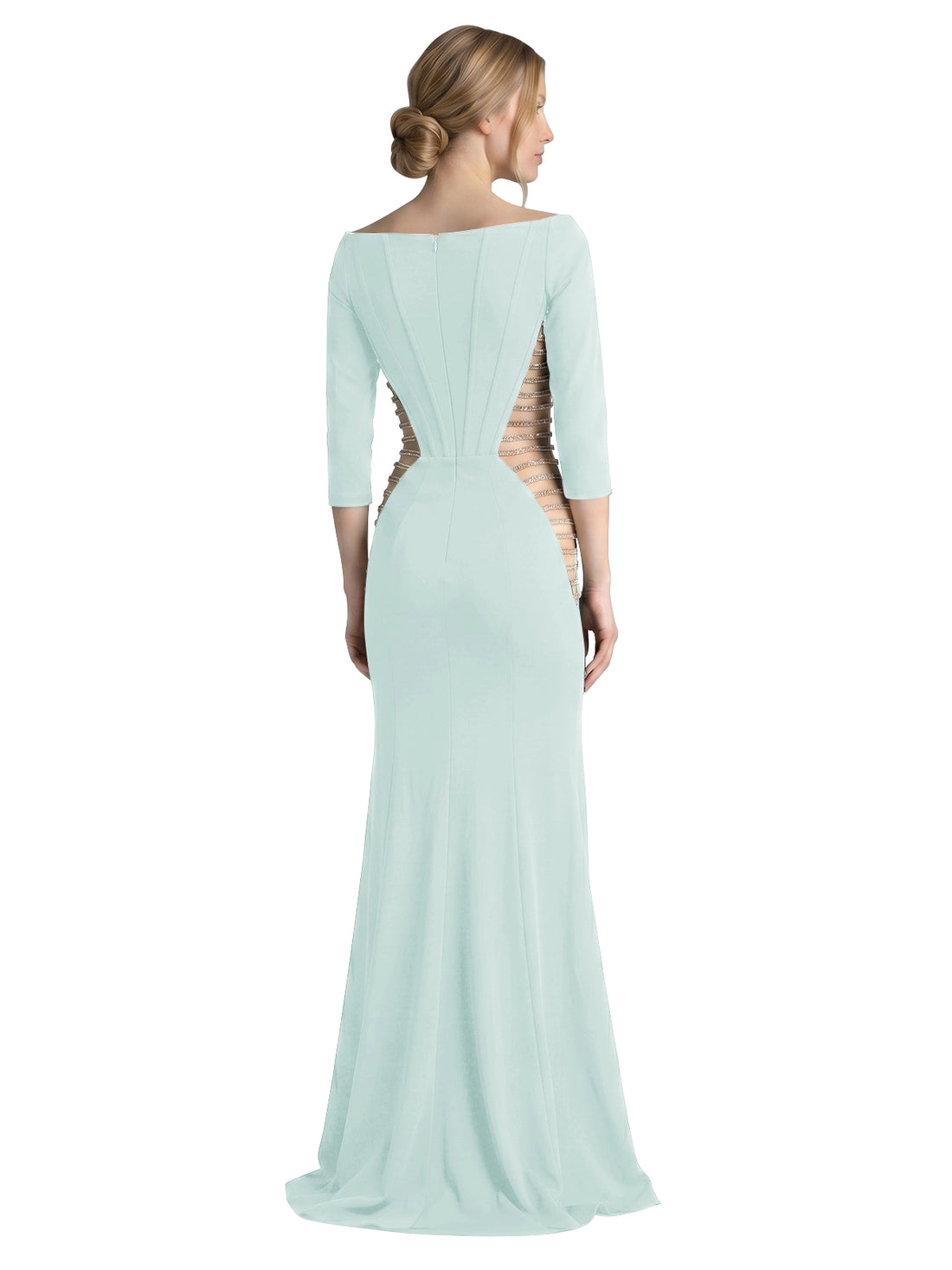 Side Cutout Slit Prom Dress 