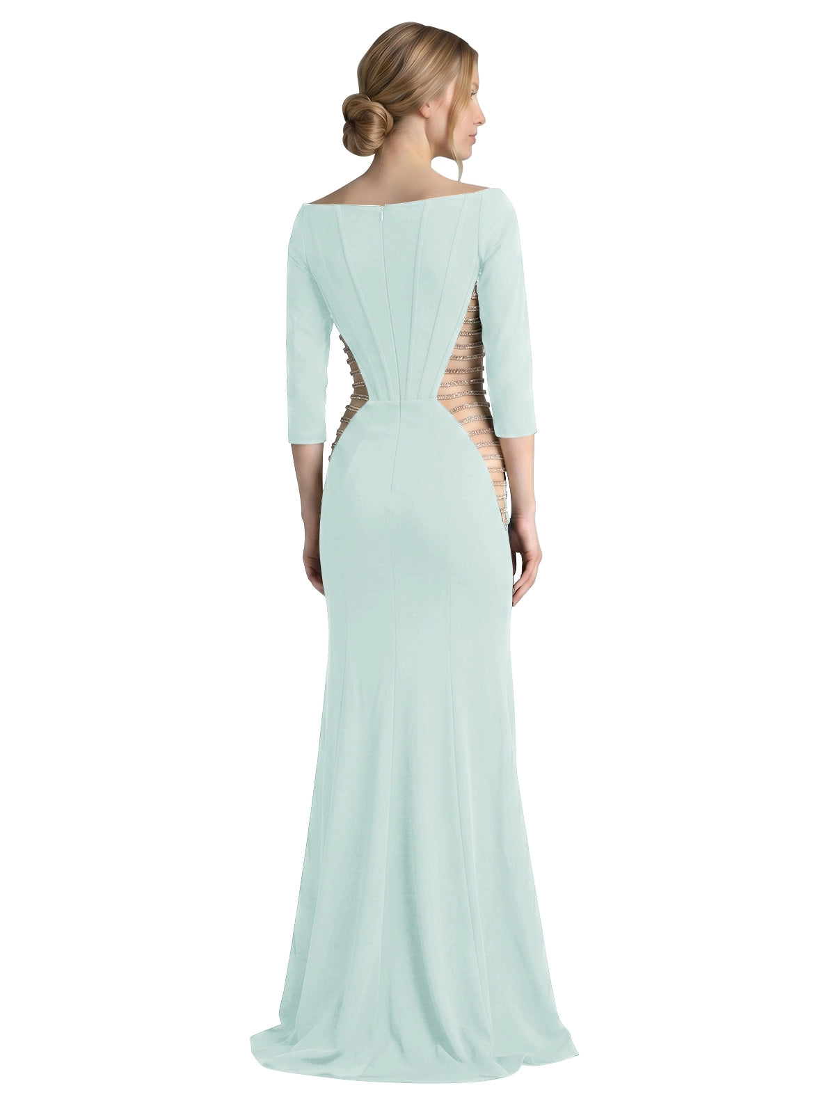 Side Cutout Slit Prom Dress 