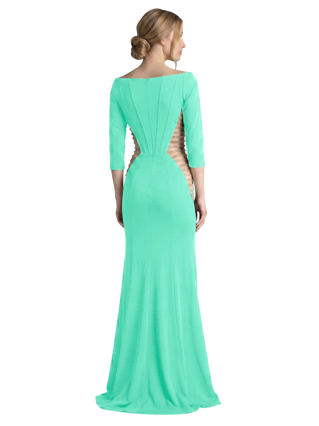 Side Cutout Slit Prom Dress 