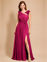 Chiffon Prom Dress with Appliques