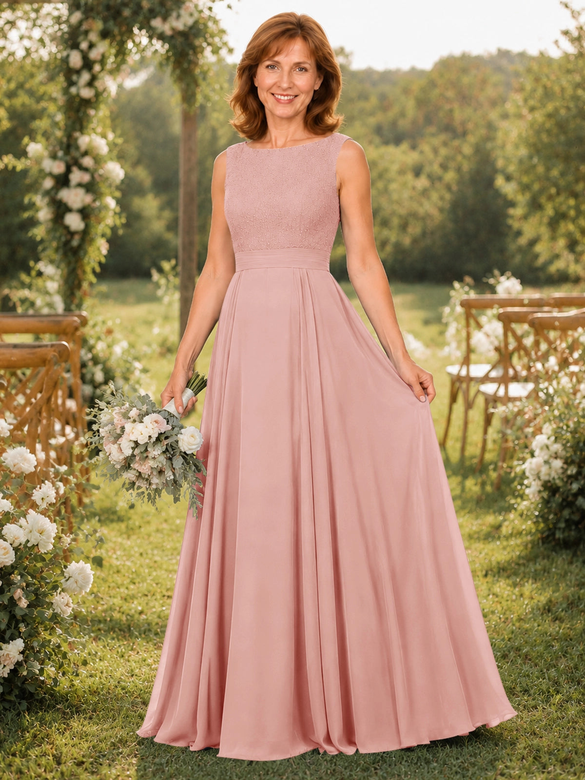 A-line Mother of the Bride Dress