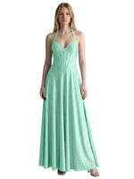 Halter Beaded Prom Dress 