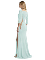 Side Cutout Slit Prom Dress 