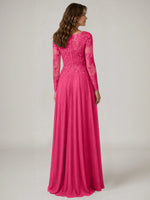 A-line Mother of the Bride Dress with Appliques